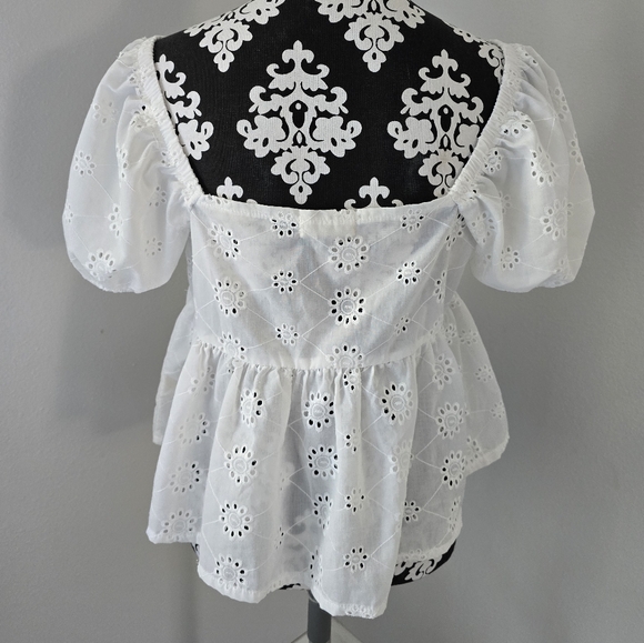 Altar'd State White Eyelet Blouse - Picture 3 of 6